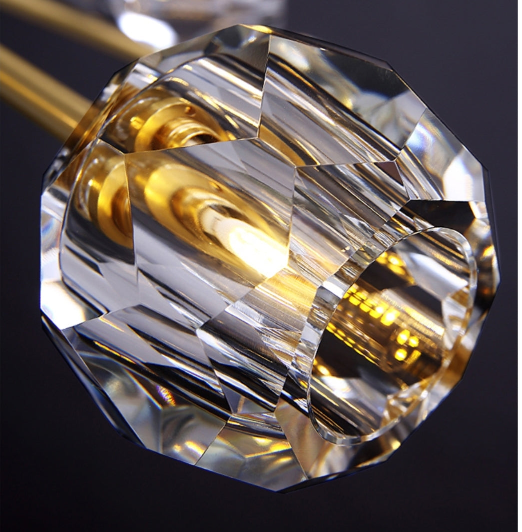 Cherry Tree Crystal Chandelier - Gold/Black - Reflect Lighting