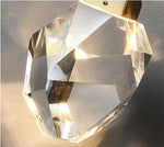 Pear Diamond Gold Staircase Chandelier Lamp - Reflect Lighting