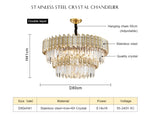 Bee Hive Gold Crystal Chandelier-Round/Rectangle - Reflect Lighting