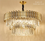 Bee Hive Gold Crystal Chandelier-Round/Rectangle - Reflect Lighting