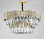 Bee Hive Gold Crystal Chandelier-Round/Rectangle - Reflect Lighting