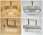 Bee Hive Gold Crystal Chandelier-Round/Rectangle - Reflect Lighting
