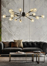 Cherry Tree Crystal Chandelier - Gold/Black - Reflect Lighting