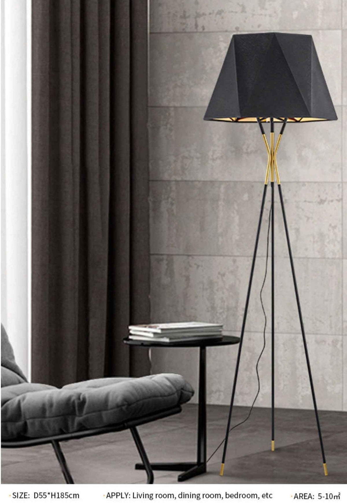 Buchholtz Floor Lamp- Gold/Rose Gold