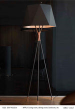 Buchholtz Floor Lamp- Gold/Rose Gold