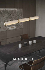 Snow Flake Marble Copper Chandelier