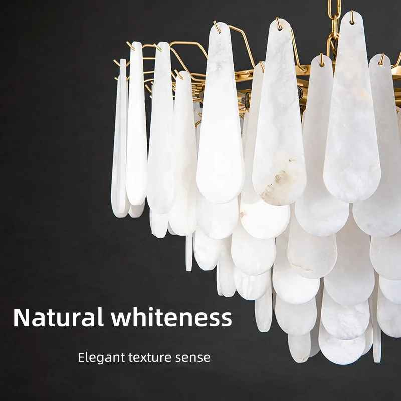 Lalma Copper Marble Chandelier