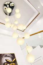 Aahil Gold Staircase Chandelier