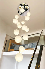 Aahil Gold Staircase Chandelier
