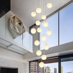 Aahil Gold Staircase Chandelier