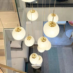 Aahil Gold Staircase Chandelier