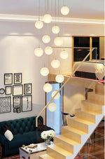 Aahil Gold Staircase Chandelier