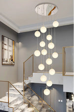 Aahil Gold Staircase Chandelier