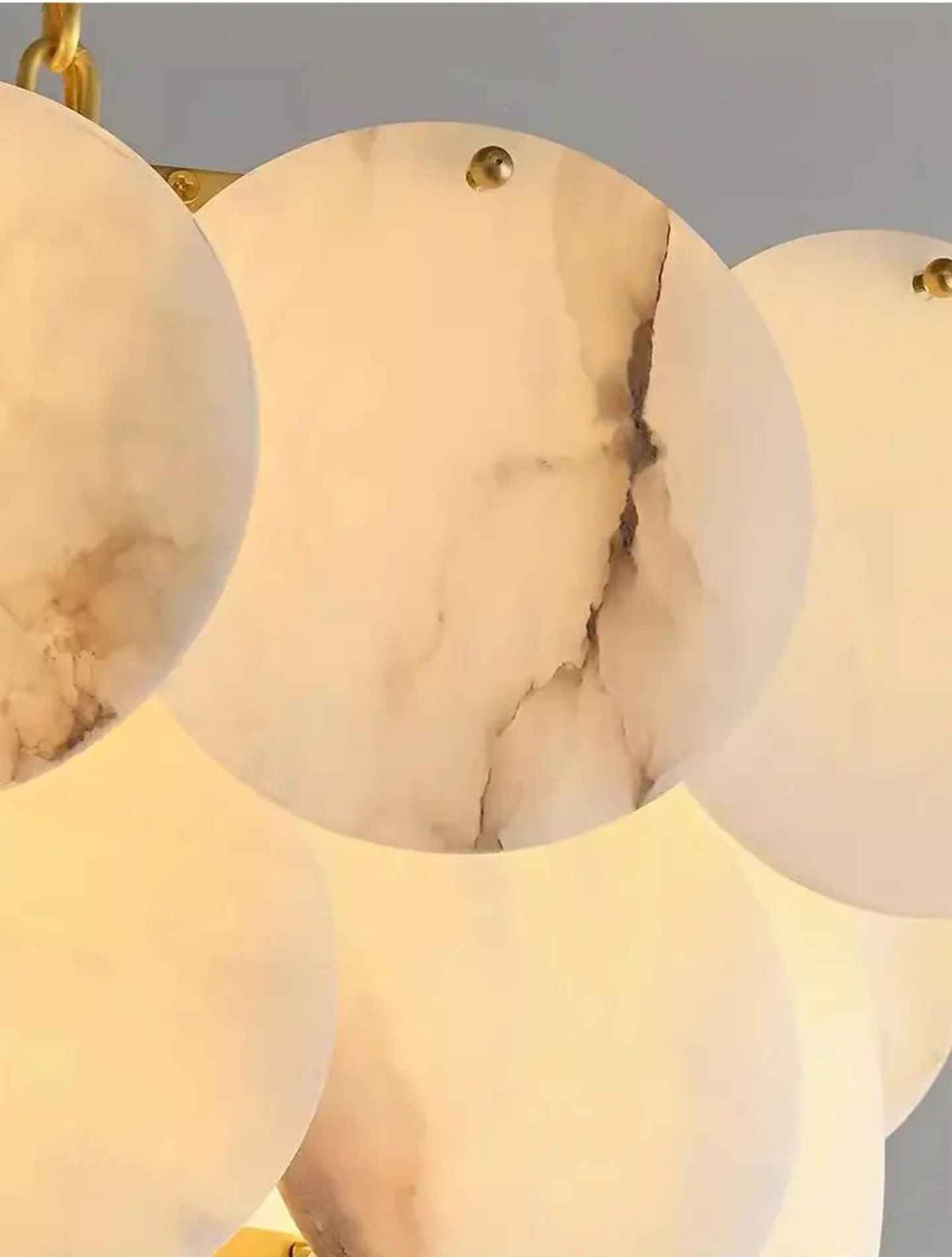 Vredenburgh Marble Gold Chandelier