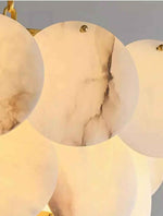 Vredenburgh Marble Gold Chandelier