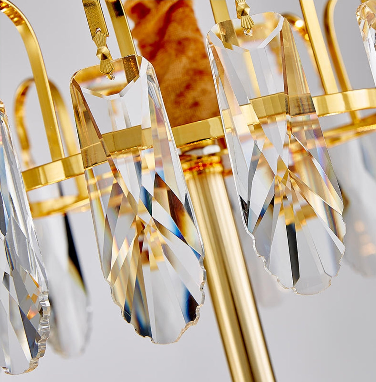 Clemence Silver Gems Chandelier- Round/Rectangle - Reflect Lighting
