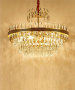 Clemence Silver Gems Chandelier- Round/Rectangle - Reflect Lighting