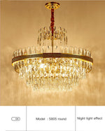 Clemence Silver Gems Chandelier- Round/Rectangle - Reflect Lighting