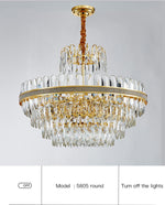 Clemence Silver Gems Chandelier- Round/Rectangle - Reflect Lighting