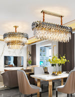 Maribel Crystal Chandelier Light- Round/Rectangle - Reflect Lighting