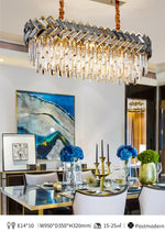Maribel Crystal Chandelier Light- Round/Rectangle - Reflect Lighting