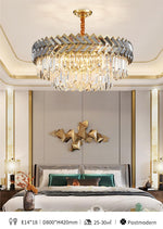 Maribel Crystal Chandelier Light- Round/Rectangle - Reflect Lighting