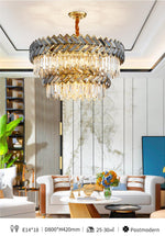 Maribel Crystal Chandelier Light- Round/Rectangle - Reflect Lighting