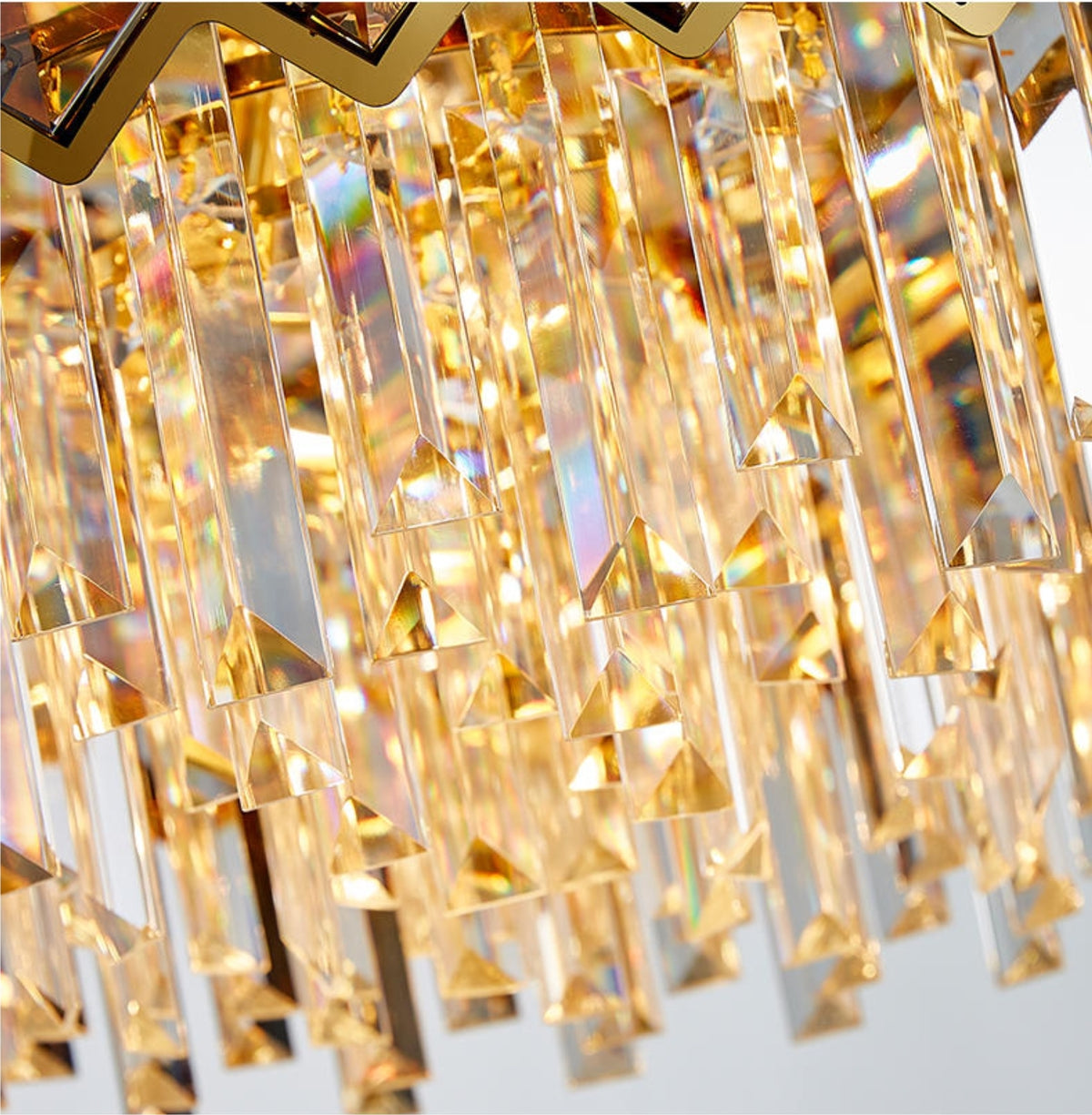 Maribel Crystal Chandelier Light- Round/Rectangle - Reflect Lighting