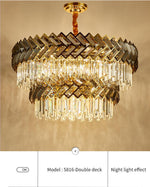 Maribel Crystal Chandelier Light- Round/Rectangle - Reflect Lighting