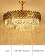 Maribel Crystal Chandelier Light- Round/Rectangle - Reflect Lighting
