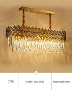 Maribel Crystal Chandelier Light- Round/Rectangle - Reflect Lighting