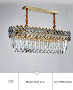 Maribel Crystal Chandelier Light- Round/Rectangle - Reflect Lighting