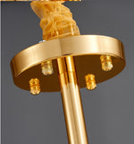 Frozen Leaf Flower Gold Crystal Chandelier - Reflect Lighting
