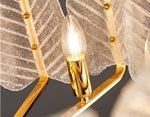 Frozen Leaf Flower Gold Crystal Chandelier - Reflect Lighting