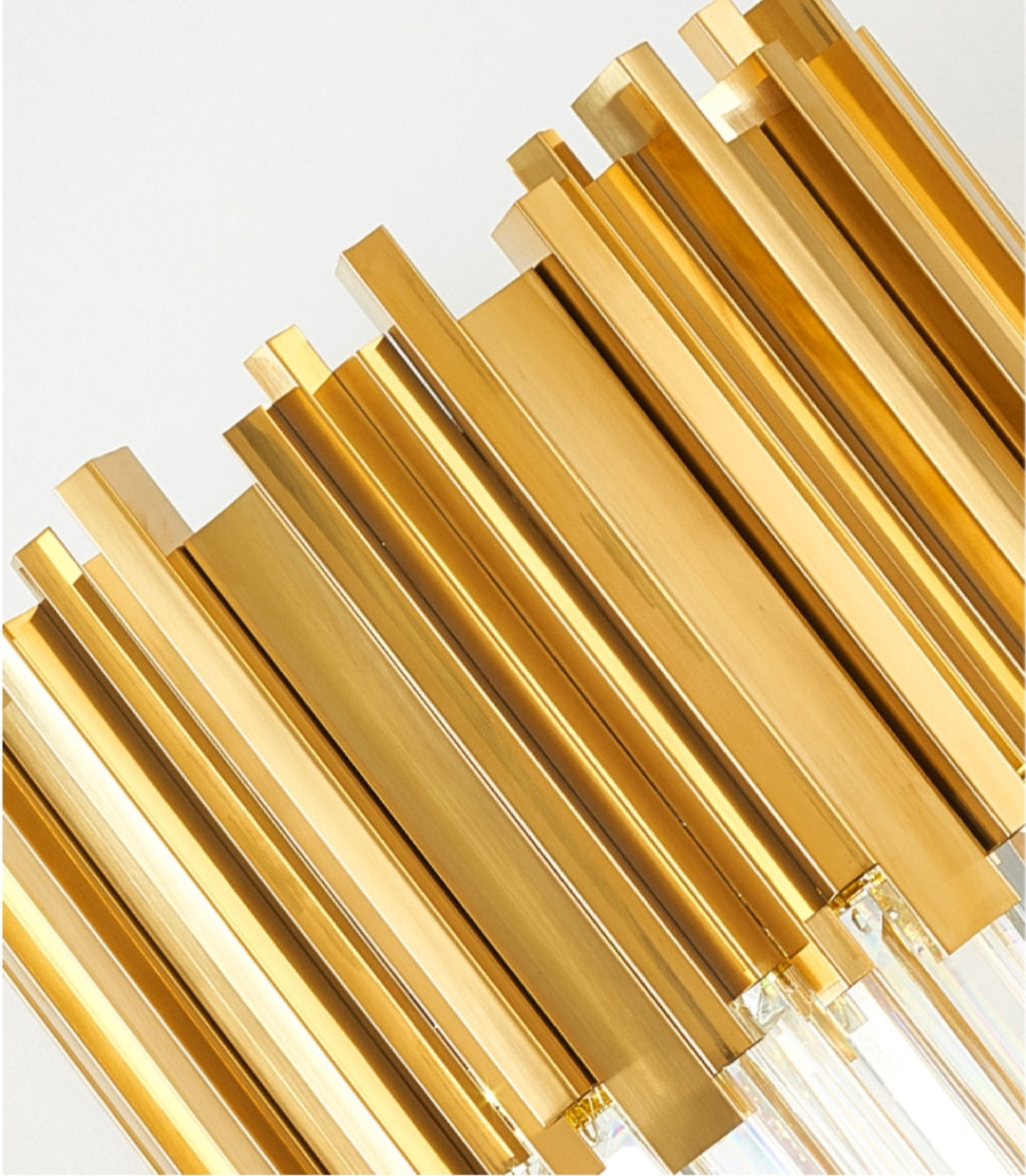 Crystal Steel Gold Table Lamp - Reflect Lighting