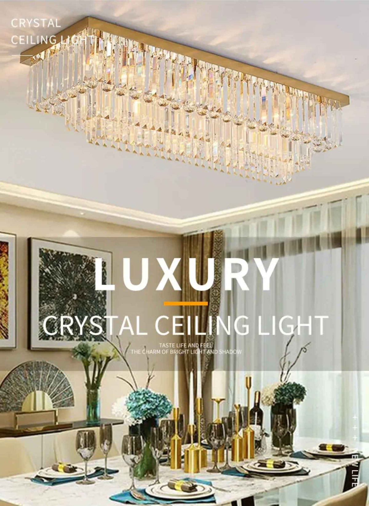 Falanda Golden Ceiling Chandelier