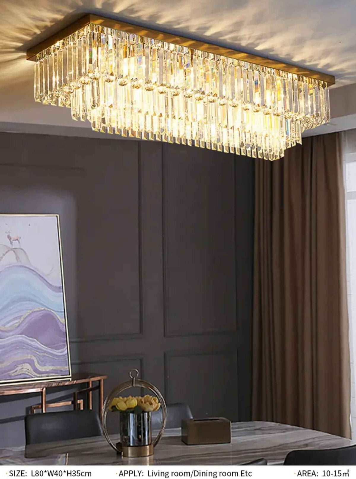 Falanda Golden Ceiling Chandelier