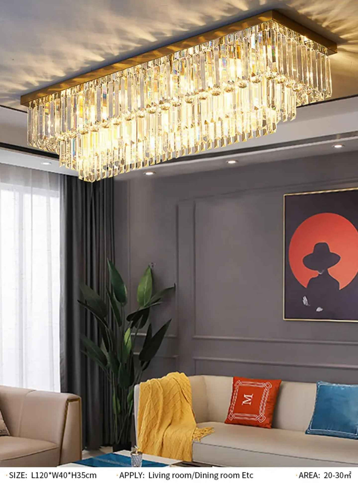 Falanda Golden Ceiling Chandelier