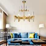 Gold Candlestick Crystal Chandelier - Reflect Lighting