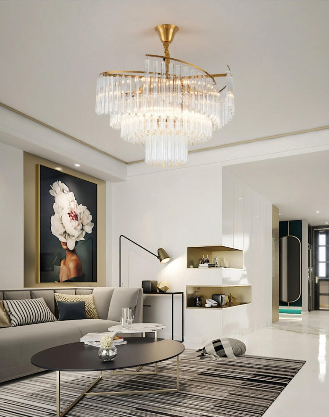 Luster lampadario Crystal Chandelier - Reflect Lighting