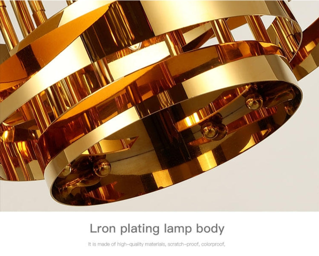 Golden Iron Swirls Light - Reflect Lighting