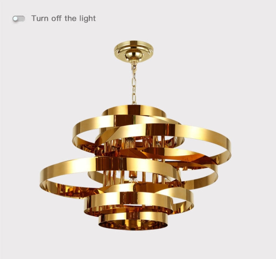Golden Iron Swirls Light - Reflect Lighting