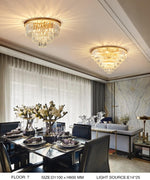 Crystal Rounded Ceiling Chandelier
