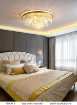 Crystal Rounded Ceiling Chandelier