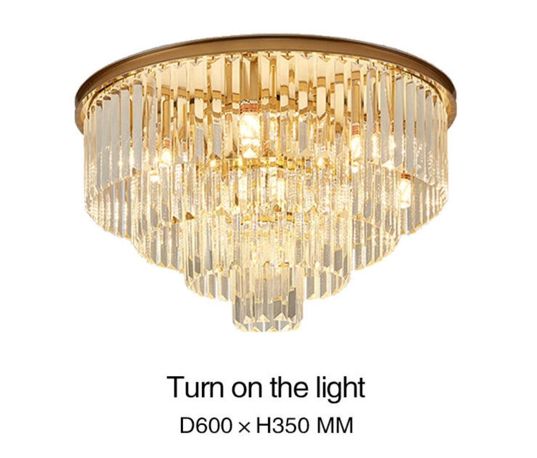 Crystal Rounded Ceiling Chandelier