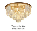 Crystal Rounded Ceiling Chandelier