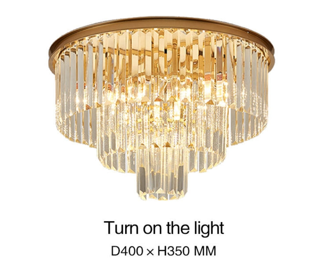 Crystal Rounded Ceiling Chandelier