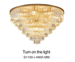 Crystal Rounded Ceiling Chandelier