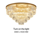 Crystal Rounded Ceiling Chandelier