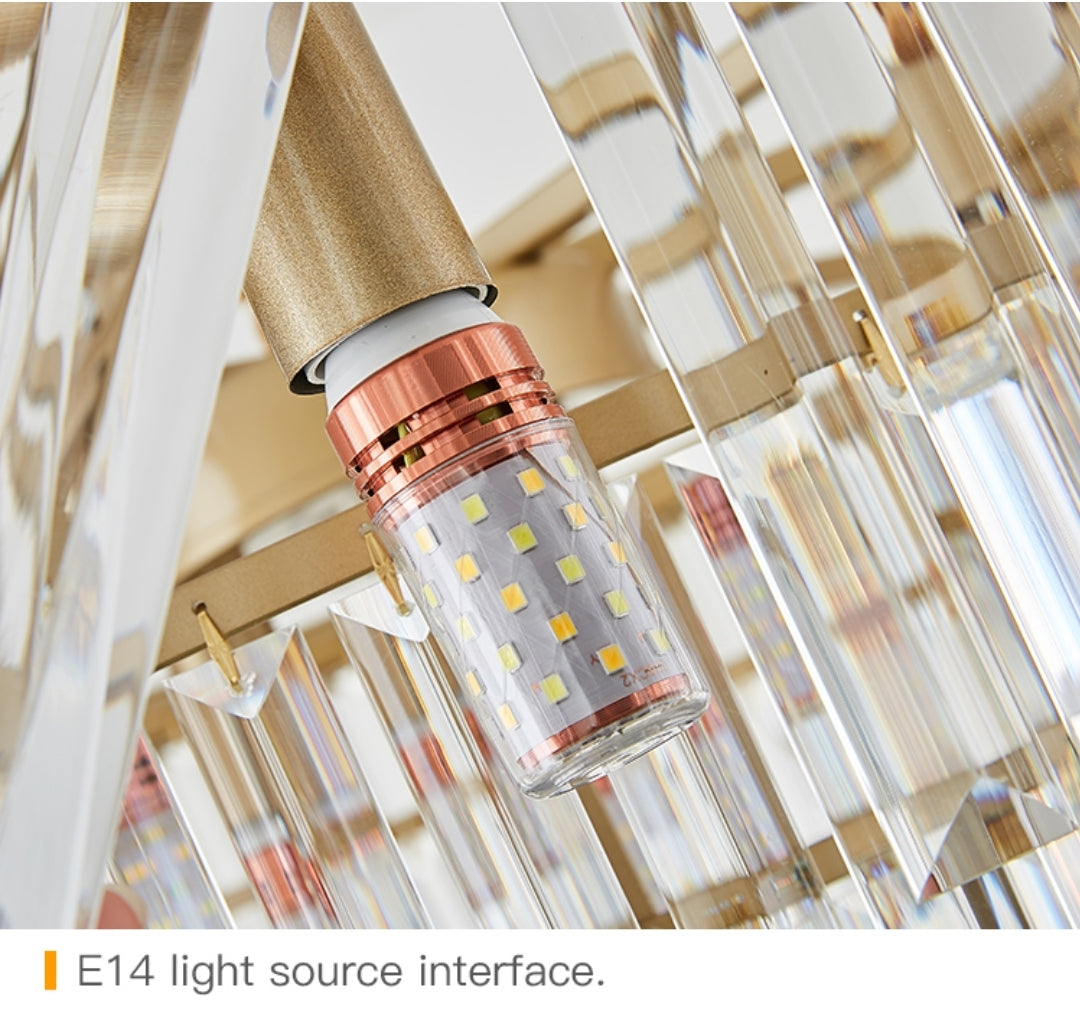 Crystal Rounded Ceiling Chandelier